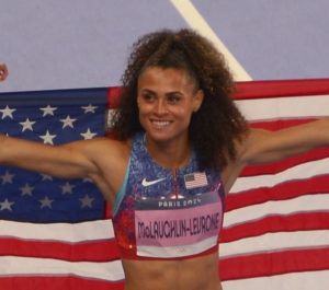 L’athlète Sydney Mclaughlin-Levrone, qui a remporté deux médailles d’or lors des derniers Jeux olympiques de Paris, en quête de rédemption